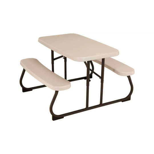 Lifetime 4 Seater Plastic Picnic Table - Almond