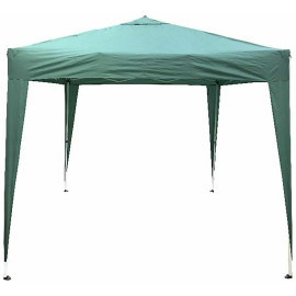 Home 2.4m x 2.4m Pop Up Garden Gazebo - Green | Outdoor Shelter UV Protection