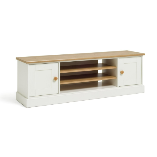 Home Winchester 2 Door TV Unit - Cream | Elegant Media Storage