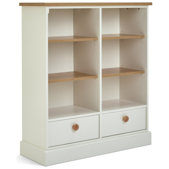 Home Winchester 2 Drawer Shelving Unit - Cream | Multi-purpose shelving unit