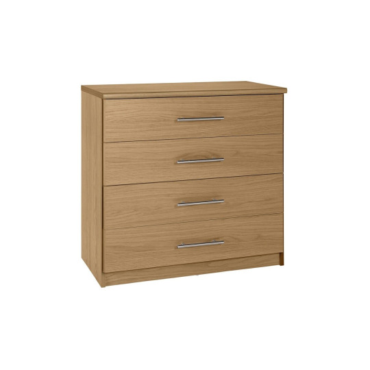 Normandy 4 Drawer Chest - Oak Effect