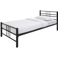 Atlas Single Metal Bed Frame - Black