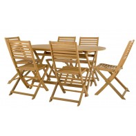 Newbury 6 Seater Garden Furniture Set Table and Chairs Outdoor Patio Set Wooden