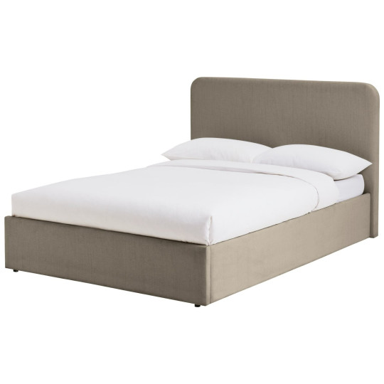 Chadwell Kingsize End Lift Ottoman Bed - Taupe | Relaxed Modern Sleep Solution