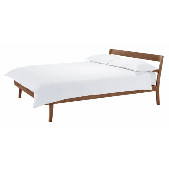 Tatsuma Kingsize Wooden Bed Frame - Walnut | Elegant Home Atmospher