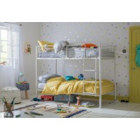 Mason Single Bunk Bed For Kids / Adults / Teenager - White (No Mattress)
