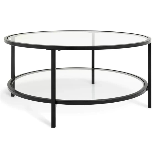 Boutique Round Coffee Table - Black