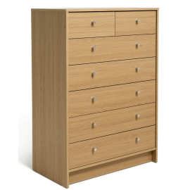 Malibu Modern 7 Drawer Chest Of Drawers - Oak Effect (B Grade) Malibu Modern 7 Drawer Chest Of Drawers - Oak Effect (B Grade)