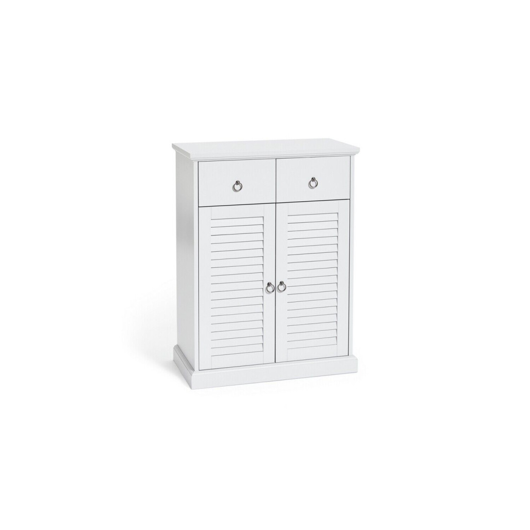 Le Marais 2 Door Double Unit Cabinet - White