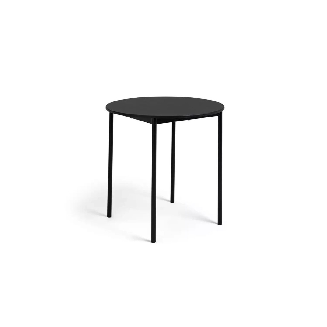 Stella Metal 2 Seater Dining Table - Black