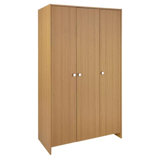 Home Seville 3 Door Wardrobe - Oak Effect | Warm Wood Look