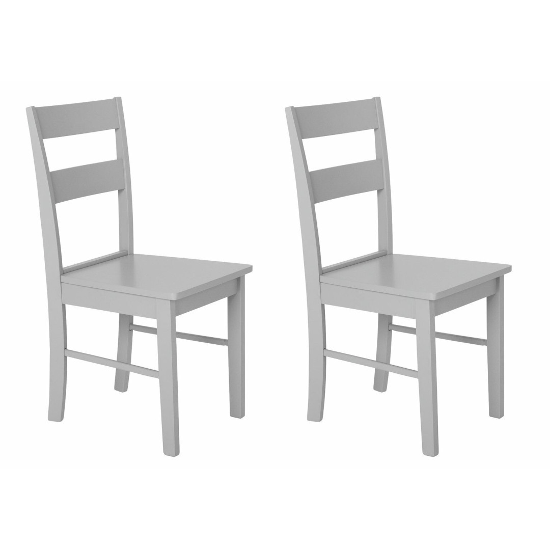 Habitat Chicago Pair of Dining Chairs - Grey