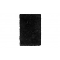 Luxury Plain Shaggy Rug - 160x230cm - Black
