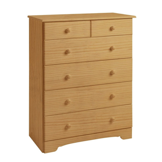 Nordic 4 + 2 Drawer Chest - Pine