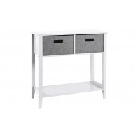 Lloyd Pascal Glade 2 Drawer Console Table - White