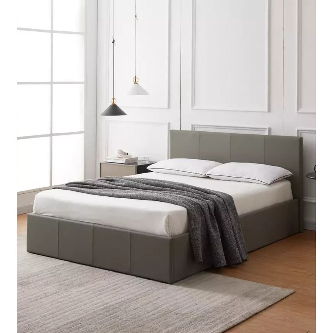 Lavendon Small Double Side Open Ottoman Bed- Grey (B GRADE) Lavendon Small Double Side Open Ottoman Bed- Grey (B GRADE)