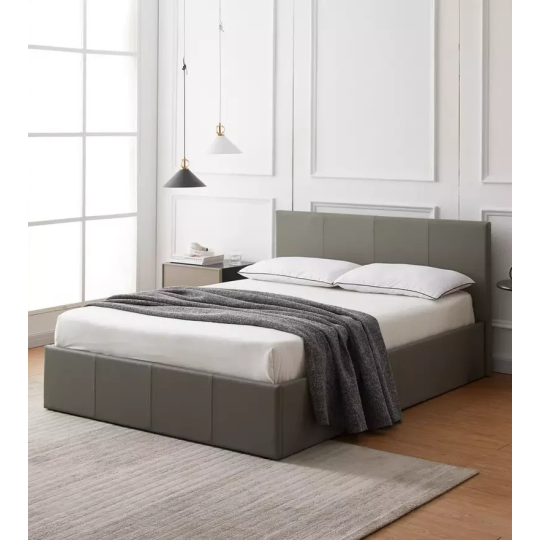 Lavendon Small Double Side Open Ottoman Bed- Grey (B GRADE)