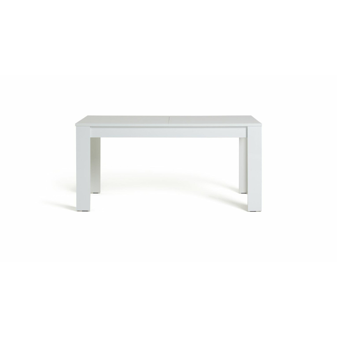 Miami Gloss Extending 8 Seater Dining Table-White