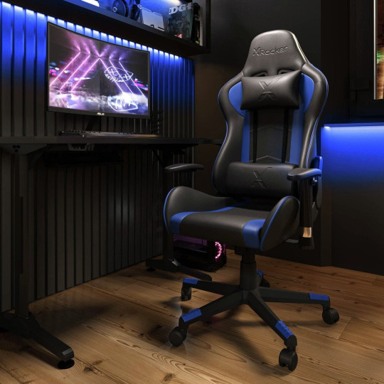 X Rocker Alpha eSports Office Gaming Chair - Blue