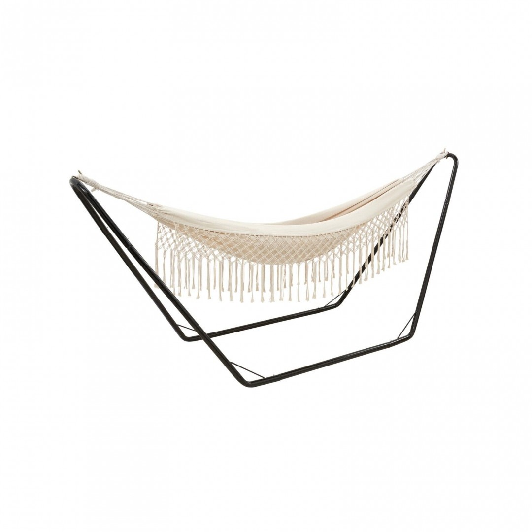 black boho hammock