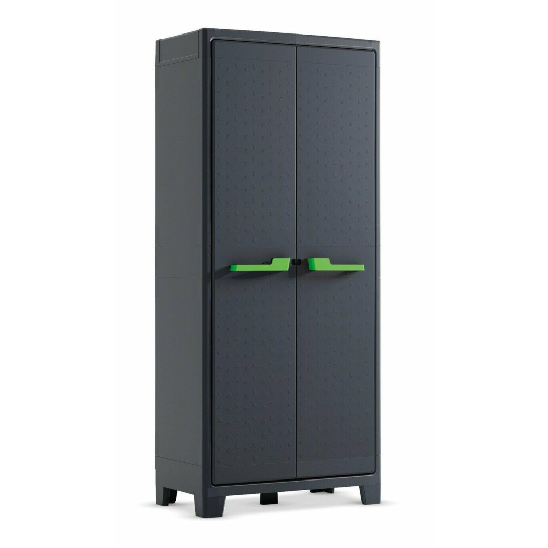 Keter Moby Tall Storage Cupboard - Grey