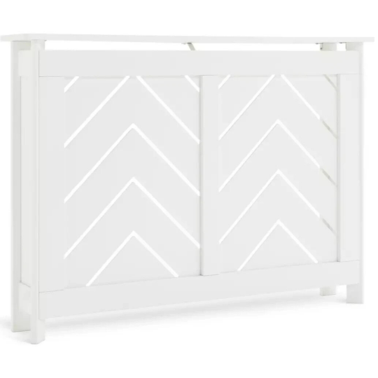 Chevron Small Radiator Cover - White ( B Grade )