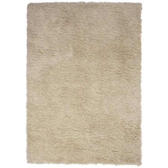 Recycled Cosy Plain Shaggy Rug - 200x290cm - Ivory