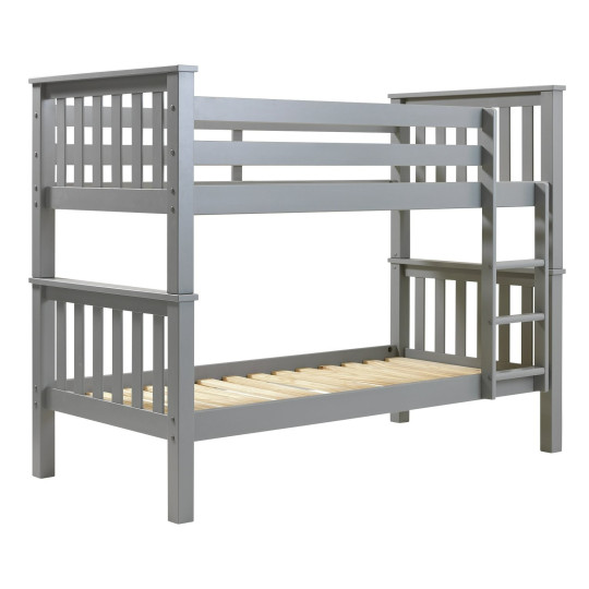 Heavy Duty Detachable Bunk Bed Frame - Grey | Durable bunk bed