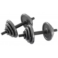 CAST IRON Adjustable Dumbbell Set 20kg With Spinlocks & Weight Plates