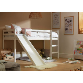 Home Kaycie Mid Sleeper with Slide - White