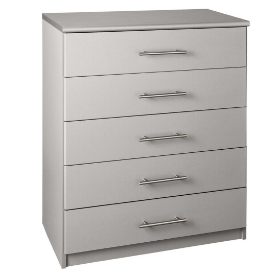 Normandy 5 Drawer Chest - Grey