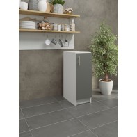 Kitchen Base Unit 300mm Storage Cabinet & Doors 30cm - Grey Matt (No Worktop)