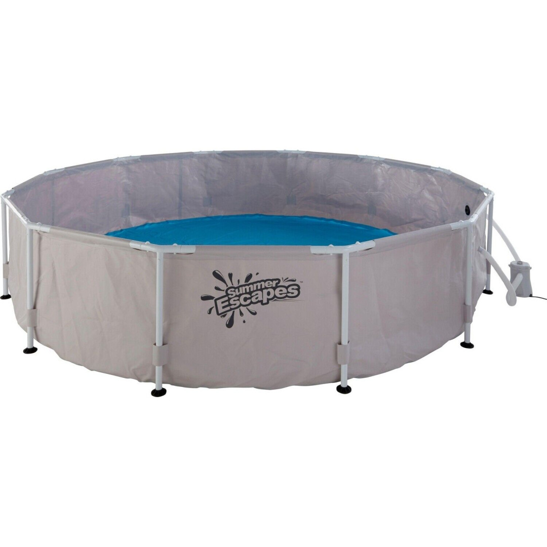 Summer Waves 12ft Round Frame Family Pool - 6056L