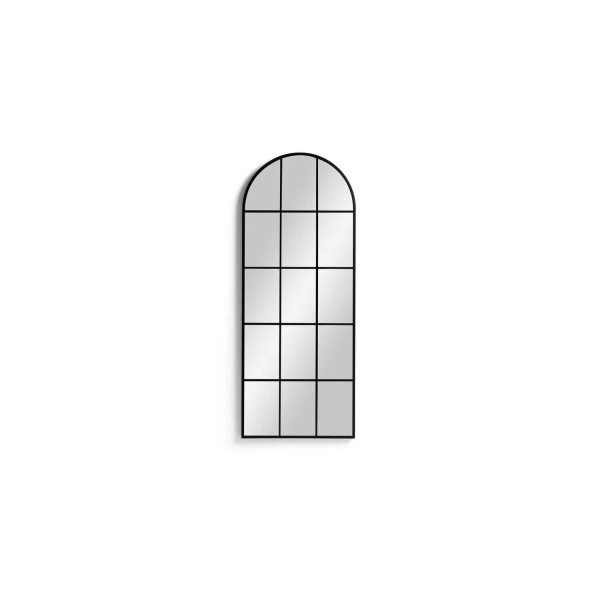 Arch Full Length Window Mirror - Black - 140x65cm