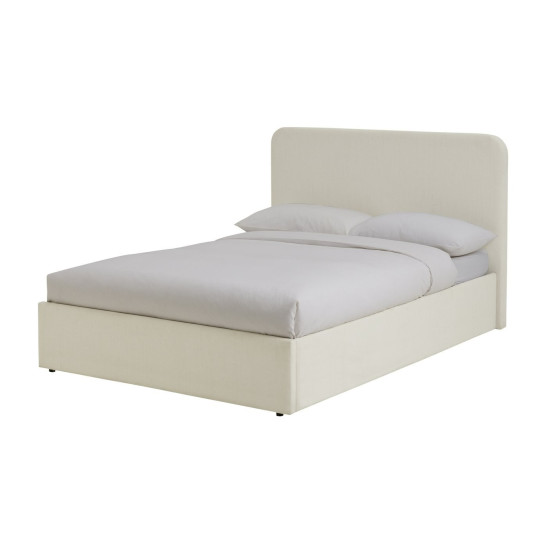 Chadwell Kingsize End Lift Ottoman Bed - Natural | Upholstered king bed