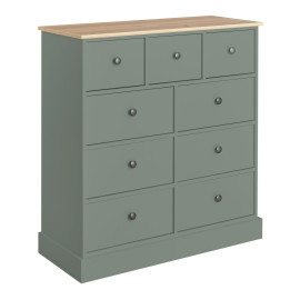 Home Kensington 9 Drawer Chest - Sage Green | Organized Living Space Home Kensington 9 Drawer Chest - Sage Green | Organized Living Space
