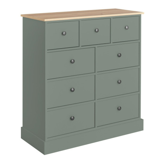 Home Kensington 9 Drawer Chest - Sage Green | Organized Living Space