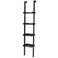 Jessie Narrow Ladder Shelf - Black