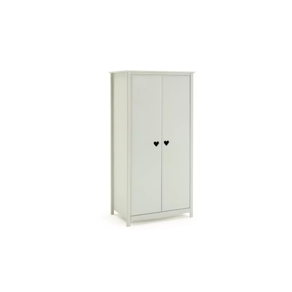 Mia 2 Door Wardrobe - White