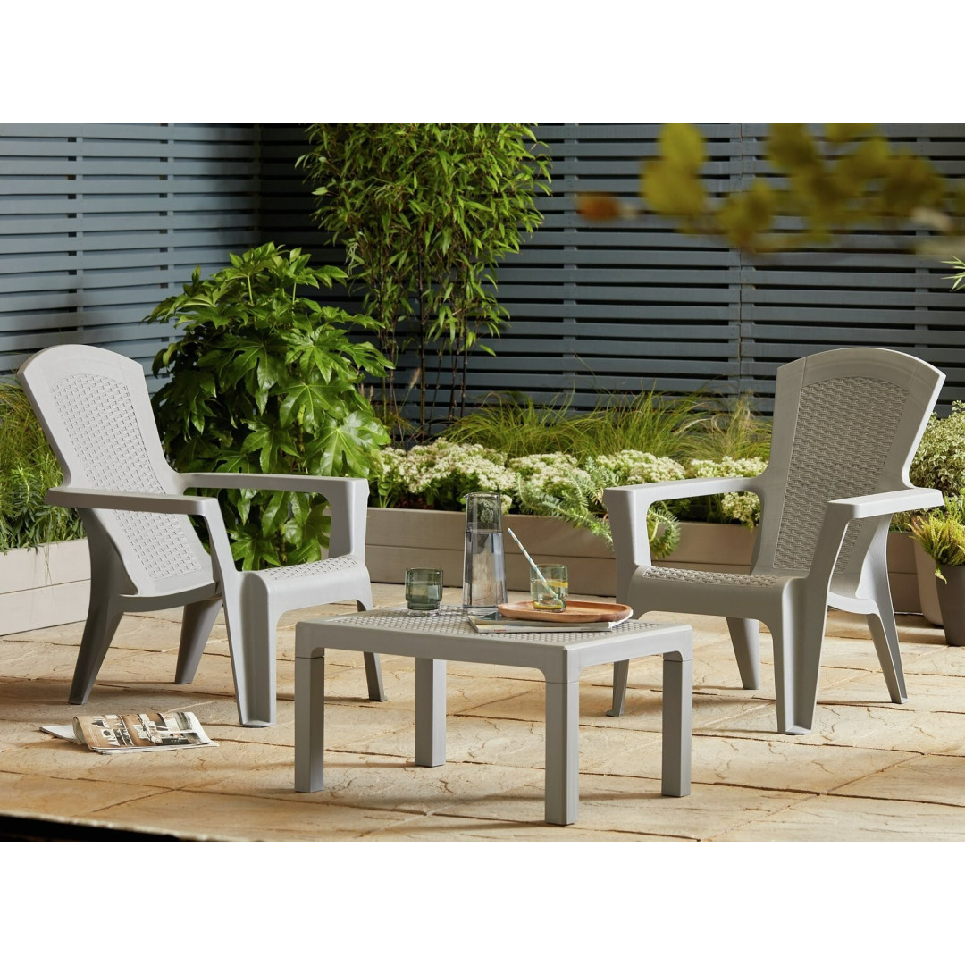 Baltimore 2 Seater Plastic Garden Bistro Set