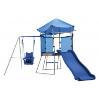 Chad Valley Climbing Frame with Toddler Swing and Kids Slide