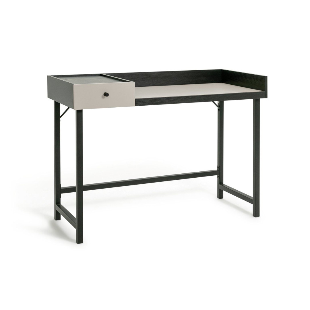 Margot 1 Drawer Desk - Black & Grey