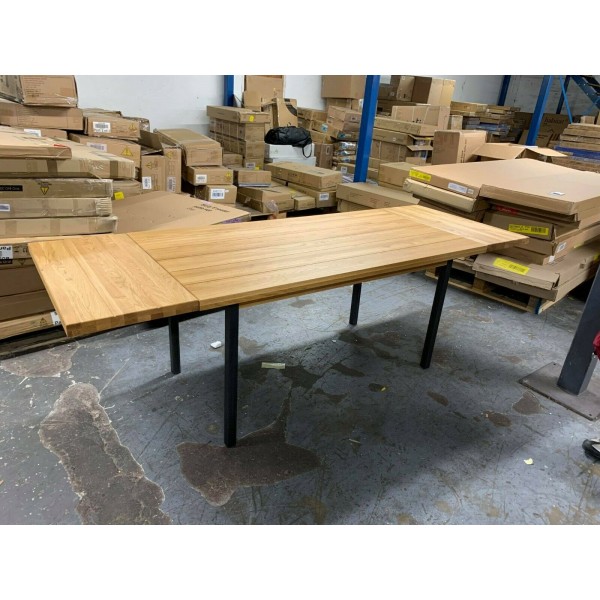 Feliz Extending Wood Oak 6 to 12 Seater Dining Table