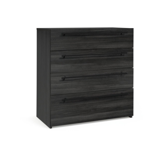 Atlas 4 Drawer Chest - Black & Brown