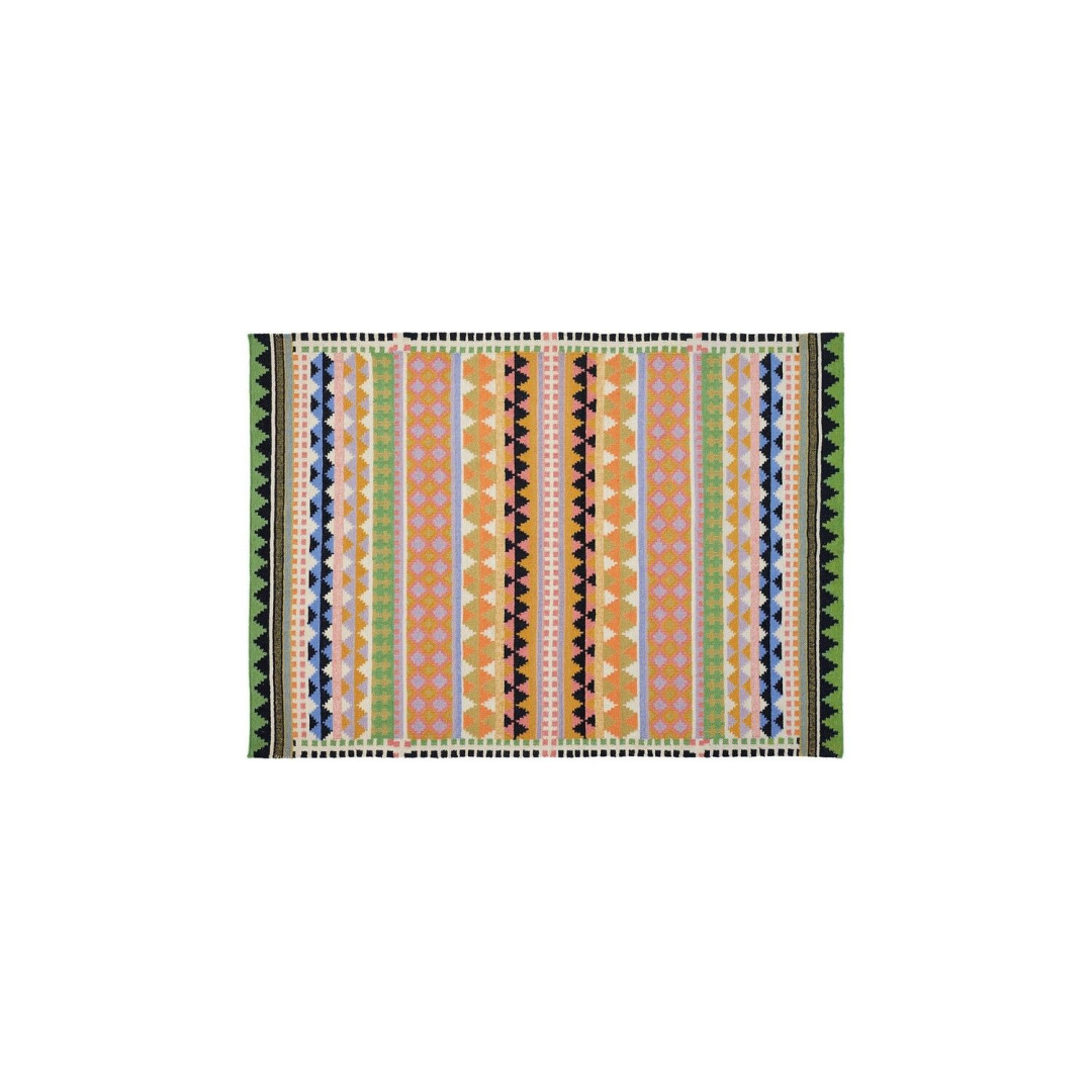 Vida Flatweave Wool Rug - 140x200cm - Multicoloured      (28)