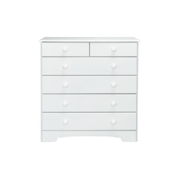 Home Nordic 4+2 Drawer Chest - Soft White