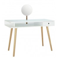 Cato White Dressing Table with Mirror