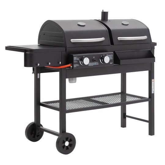 2 Burner Gas And Charcoal BBQ