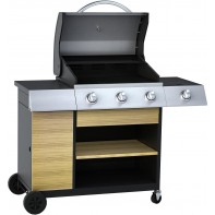 Deluxe 3 Burner with Side Burner Gas BBQ ( B Grade 15845 )