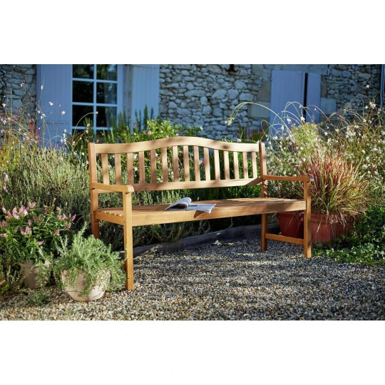 Henrietta 3 Seater Wooden Garden Bench ( B Grade 17065 )